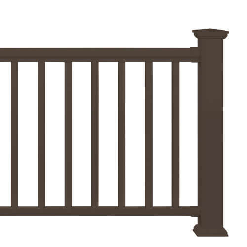 Solid Walnut Railing UltraDeck | Classic™ Railing